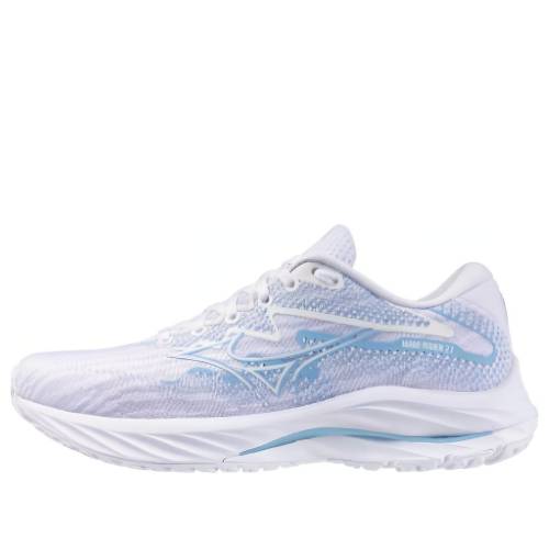 ミズノ 縮くれる ウェイブ 白いこと 白いこと 青碧 青碧 \u0027WHITE BLUE\u0027 スニーカー レディース MIZUNO (WMNS) WAVE RIDER 27 LIGHT J1GD230676 / WHITE LIGHT BLUE