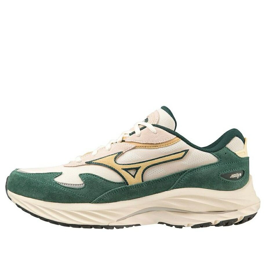ミズノ ウェーブ ウェイブ 白色 ホワイト 'BISTRO GREEN' スニーカー メンズ MIZUNO WAVE RIDER BETA D1GA330901 / SNOW WHITE ANISE FLOWER BISTRO