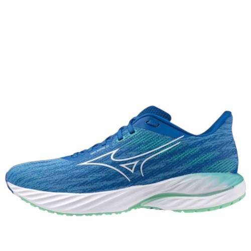 ミズノ 縮くれる ウェイブ 青み 青色 白いこと 白いこと \u0027BLUE WHITE\u0027 スニーカー メンズ MIZUNO WAVE INSPIRE 21 J1GC254454 / BLUE WHITE