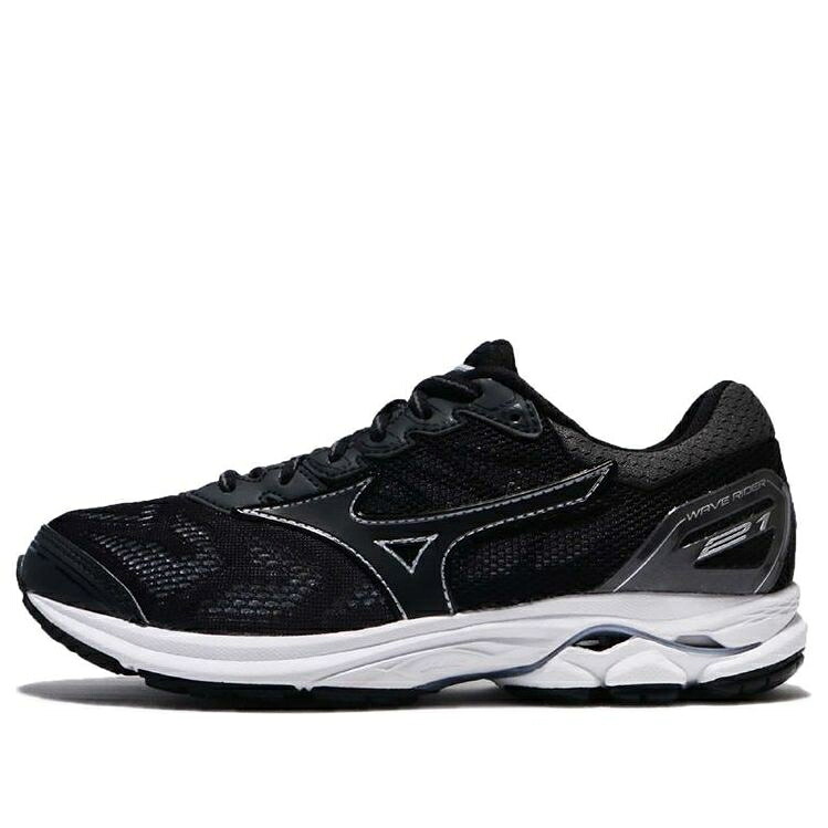 ミズノ ウェーブ ウェイブ 黒色 ブラック 灰色 グレー 'BLACK GREY' スニーカー レディース MIZUNO (WMNS) WAVE RIDER 21 J1GD180309 / BLACK GREY｜スニケス