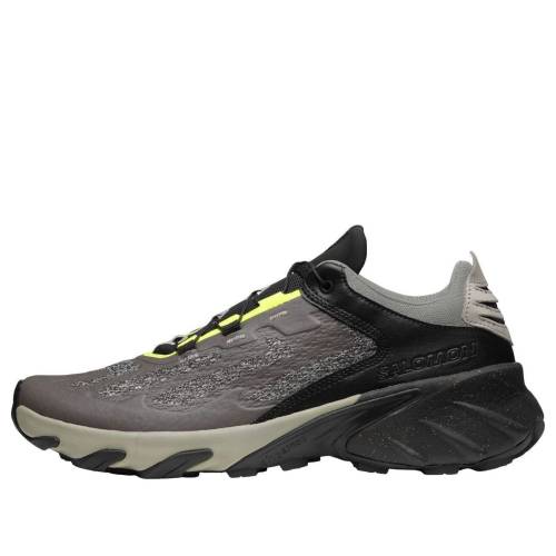 サロモン 灰色 グレー 黒色 ブラック 黄色 イエロー 'GHOST BLACK' スニーカー メンズ SALOMON SPEEDVERSE PRG GREY 473003 / GHOST GREY BLACK SAFETY YELLOW