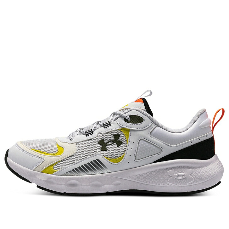白色 ホワイト 黒色 ブラック 黄色 イエロー アンダーアーマー 'WHITE BLACK' スニーカー メンズ UNDER ARMOUR UNDER ARMOUR CHARGED VANTAGE SE 3028446-100 / WHITE BLACK YELLOW|スニケス