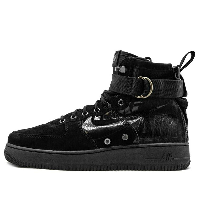ナイキ ミッド 黒いこと 黒いこと 空軍 \u0027BIG LOGO\u0027 スニーカー メンズ NIKE 空想科学小説 AIR FORCE 1 MID 917753-008 / BLACK