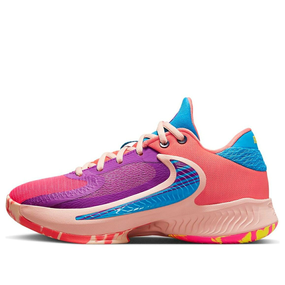 ナイキ ズーム 紫 パープル ピンク レーザー ズームフリーク 'BAHAMAS' ジュニア キッズ NIKE (GS) ZOOM FREAK 4 DQ0553-500 / VIVID PURPLE HYPER PINK LASER ベビー マタニティ スニーカー|スニケス