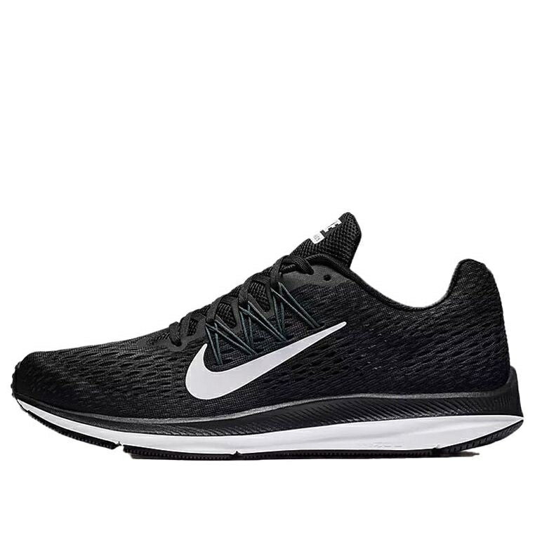 ナイキ ズーム 黒色 ブラック BLACK WHITE スニーカー メンズ NIKE AIR ZOOM WINFLO 5 AA7406-001 / BLACK