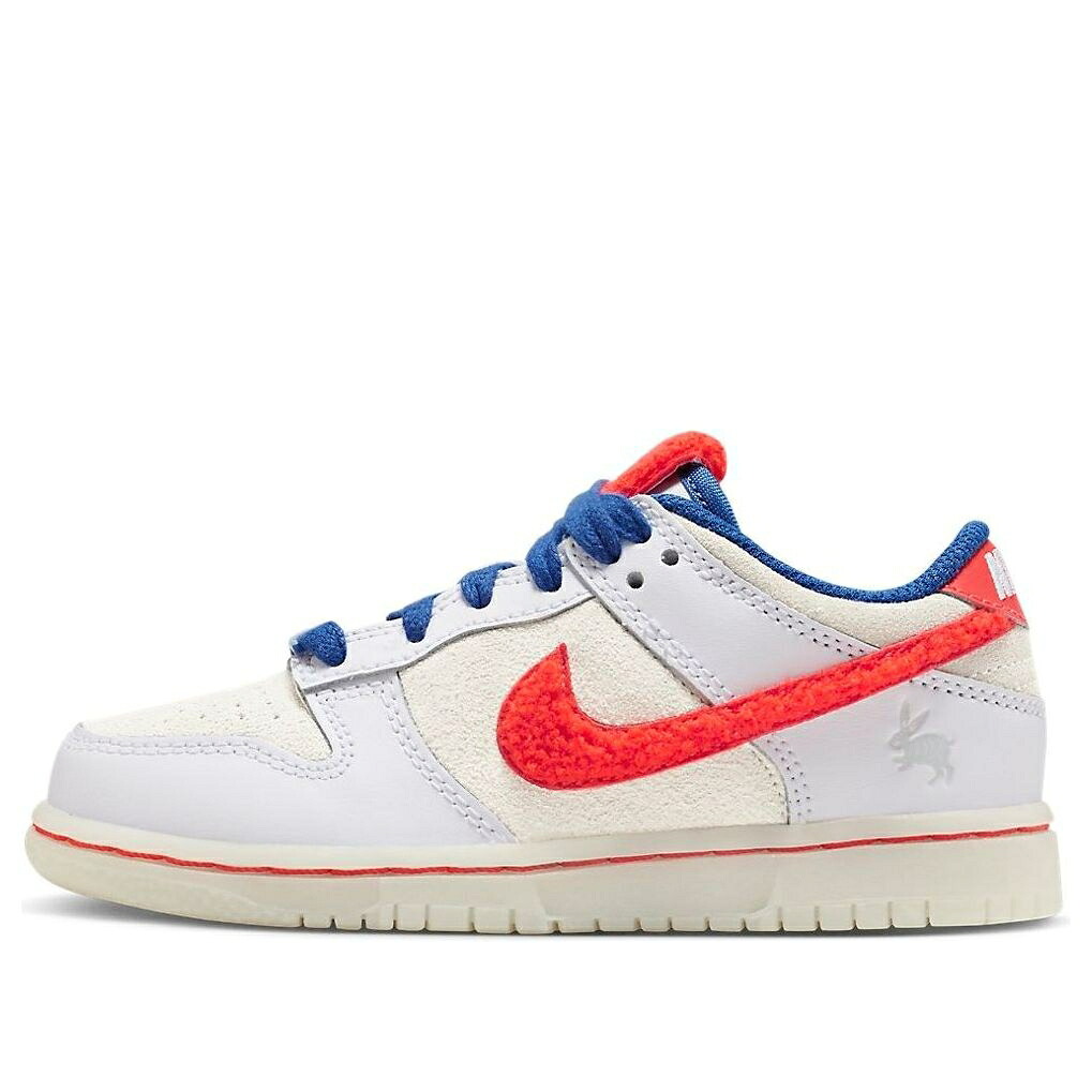ナイキ ダンク 白色 ホワイト ダンクロー 'YEAR CANDY' ジュニア キッズ NIKE (PS) DUNK LOW OF THE RABBIT - WHITE FD4624-161 / ベビー マタニティ スニーカー｜スニケス