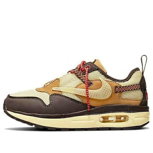 ナイキ マックス カーキ 茶色 ブラウン トラヴィススコット エアマックス 'BAROQUE BROWN' ジュニア キッズ NIKE (PS) X TRAVIS SCOTT AIR MAX 1 DN4169-200 / KHAKI DARK BROWN ベビー マタニティ スニーカー|スニケス