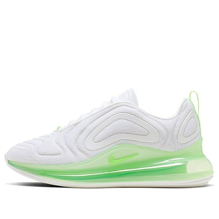 ナイキ マックス 緑 グリーン ピュア 白色 ホワイト エアマックス 'WHITE VOLT' スニーカー レディース NIKE (WMNS) AIR MAX 720 AR9293-104 / FLUORESCENT GREEN PURE WHITE｜スニケス