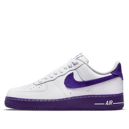 ナイキ 厚地の外套 白いこと 白いこと 紫 パープル 空軍 \u002707 \u0027WHITE PURPLE\u0027 スニーカー メンズ NIKE AIR FORCE 1 LV8 EMB COURT DB0264-100 / WHITE PURPLE