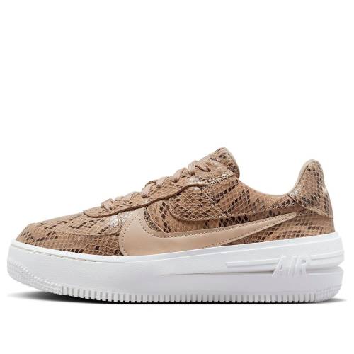 ナイキ 茶色 ブラウン エアフォース PLT.AF.ORM 'SNAKESKIN' スニーカー レディース NIKE (WMNS) AIR FORCE 1 FJ4965-200 / BROWN HEPM SAIL|スニケス
