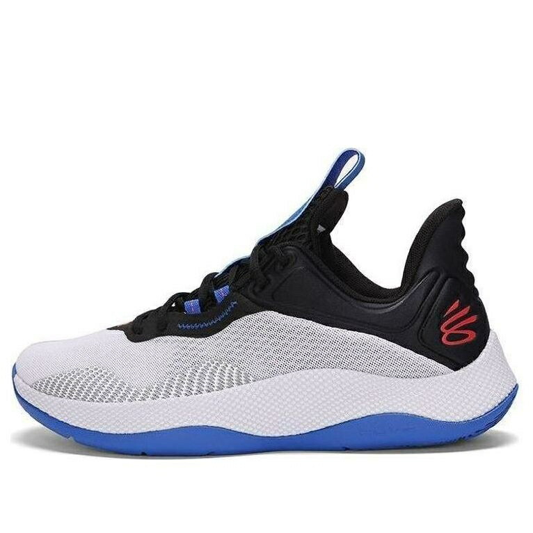 カリー 白色 ホワイト 黒色 ブラック 青色 ブルー アンダーアーマー 'WHITE BLACK' スニーカー メンズ UNDER ARMOUR UNDER ARMOUR CURRY 2 HOVR SPLASH 3025636-100 / WHITE BLACK BLUE