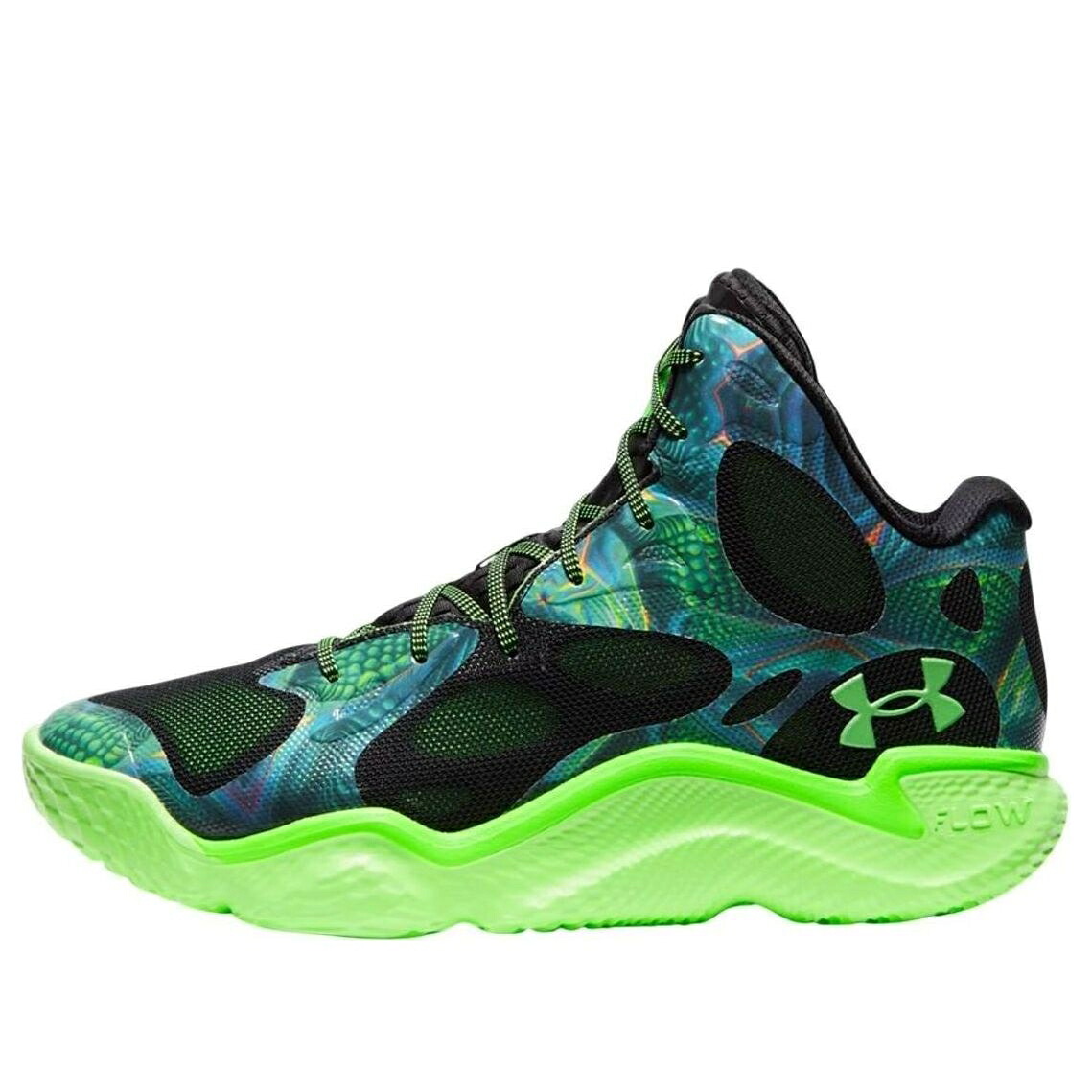 カリー 緑 緑であること 黒いこと 黒いこと アンダーアーマー \u0027EXTRATERRESTRIAL\u0027 スニーカー メンズ UNDER ARMOUR UNDER ARMOUR CURRY SPAWN FLOTRO 3026640-301 / HYPER GREEN BLACK