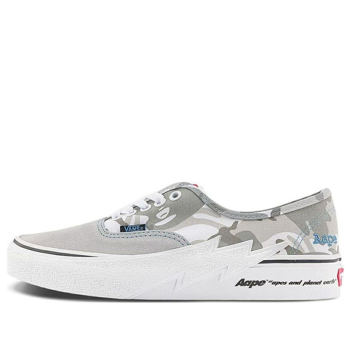 ヴァンズ バンズ オーセンティック 薄墨色 薄墨色 \u0027AAPE CAMO\u0027 スニーカー メンズ VANS AUTHENTIC X GREY VN000BWCY311 / GREY MULTI COLOR