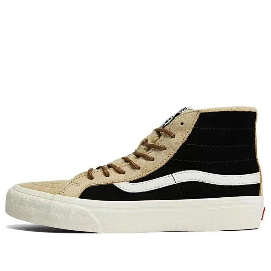 ヴァンズ バンズ 滑るご機嫌 黒いこと 黒いこと \u0027TAN BLACK\u0027 スニーカー メンズ VANS SK8-HI 38 DECON VR3 空想科学小説 SHERPA VN0A4BX6Y3U / TAN BLACK