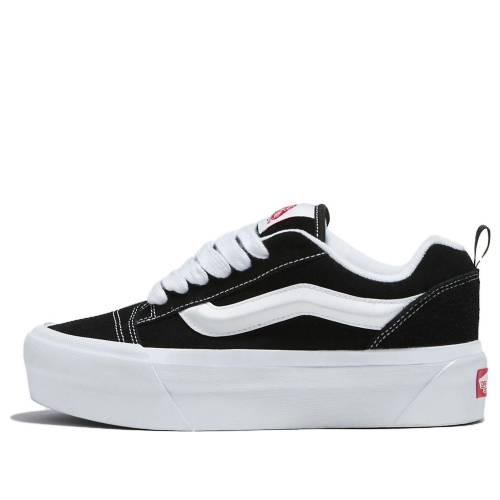 ヴァンズ バンズ 黒色 ブラック 白色 ホワイト BLACK スニーカー メンズ VANS KNU STACK VN000CP66BT / BLACK TRUE WHITE