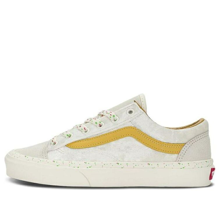 ヴァンズ バンズ なめし革 白いこと 白いこと 黄味がかった 黄色 \u0027WHITE YELLOW\u0027 スニーカー メンズ VANS STYLE 36 LEATHER POP VN0A54F6D67 / WHITE YELLOW