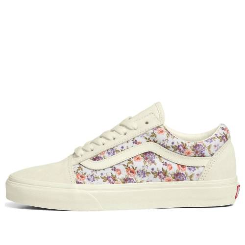 ヴァンズ バンズ 白いこと 白いこと 紫 パープル 年寄りの学校 \u0027VINTAGE FLORAL\u0027 スニーカー メンズ VANS OLD SKOOL VN0007NTFS8 / WHITE PURPLE