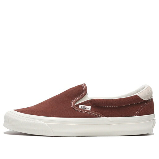 ヴァンズ バンズ スリッポン 赤銅色 赤銅色 \u0027BROWN\u0027 スニーカー メンズ VANS OG SLIP-ON 59 LX VN0007QEBRO / BROWN