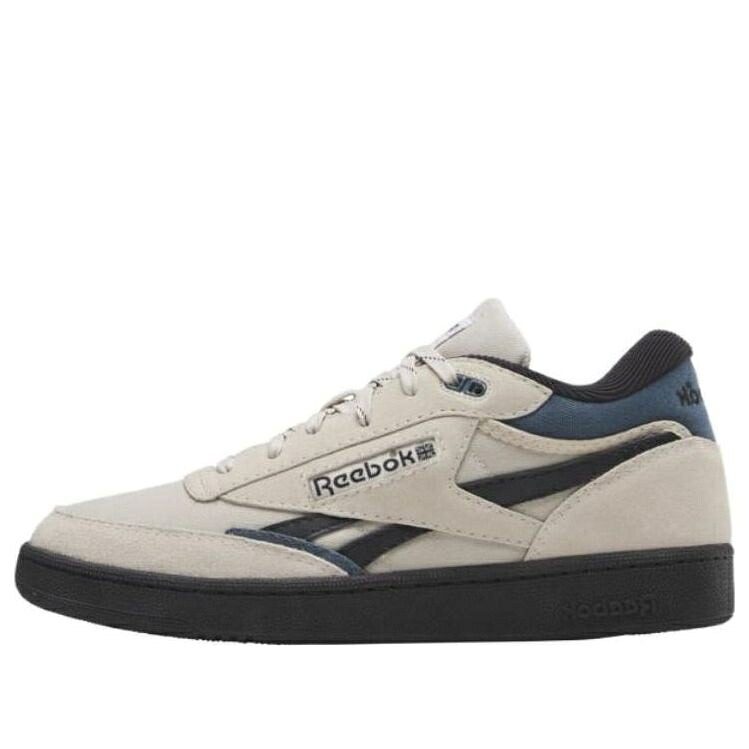 リーボック クラブ ミッド ビンテージ ヴィンテージ クリーム 青色 ブルー 黒色 ブラック 'CREAM BLUE' スニーカー メンズ REEBOK CLUB C MID II REVENGE VINTAGE 100034039 / CREAM BLUE BLACK