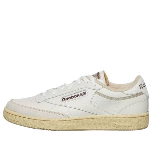 リーボック 野球クラブ 白いこと 白いこと ビンテージ ヴィンテージ \u0027VINTAGE CHALK\u0027 スニーカー メンズ REEBOK CLUB C 85 100201119 / CHALK WEATHERED WHITE VINTAGE