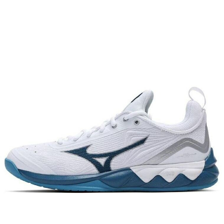 ミズノ ウェーブ ウェイブ 白色 ホワイト 青色 ブルー WHITE BLUE スニーカー メンズ MIZUNO WAVE LUMINOUS 2 V1GA212086 / WHITE BLUE