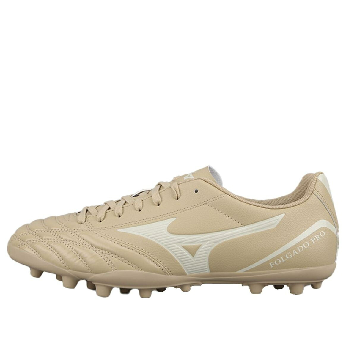 ミズノ サッカー スニーカー 運動靴 ベージュ 白色 ホワイト 'BEIGE' スニーカー メンズ MIZUNO FOLGADO AG SOCCER SHOES P1GA239310 / BEIGE WHITE