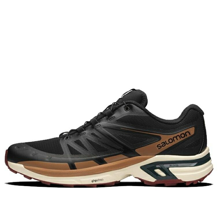 サロモン 黒色 ブラック 茶色 ブラウン BLACK BROWN スニーカー メンズ SALOMON XT-WINGS 2 TRAIL PROFESSIONAL 414684 / BLACK BROWN