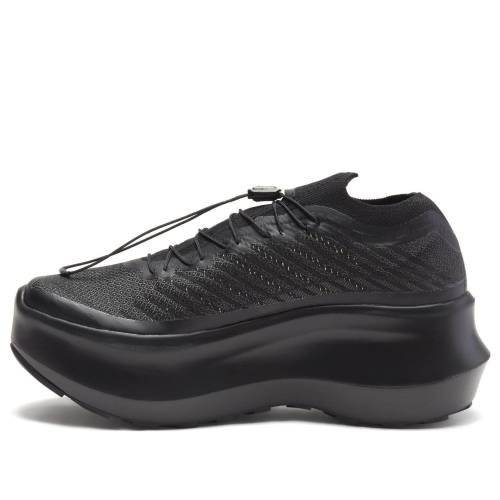 サロモン 黒色 ブラック コムデギャルソン 'TRIPLE BLACK' スニーカー メンズ SALOMON COMME DES GARCONS X PULSAR PLATFORM 471952 / BLACK BLACK BLACK｜スニケス
