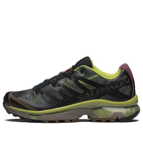 サロモン 黒色 ブラック RAVE CITRON スニーカー メンズ SALOMON XT-4 OG AT DAWN BLACK DARK 477473 / BLACK DARK CITRON NOCTURNE