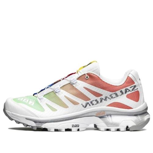 サロモン 緑 緑であること 白いこと 白いこと 赤 赤いこと スニーカー メンズ SALOMON XT-4 GREEN ASH-CORAL 472999 / WHITE RED GREEN