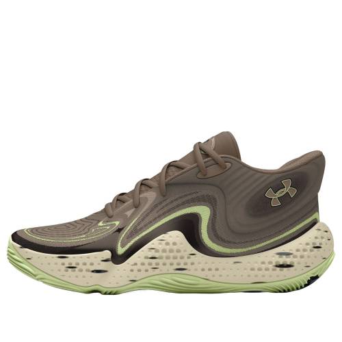 ミッド 黒いこと 黒いこと 緑 緑であること アンダーアーマー \u0027TAUPE GREEN\u0027 スニーカー メンズ UNDER ARMOUR UNDER ARMOUR SPAWN 6 MID DUSK 3028338-200 / TAUPE DUSK BLACK RETRO GREEN