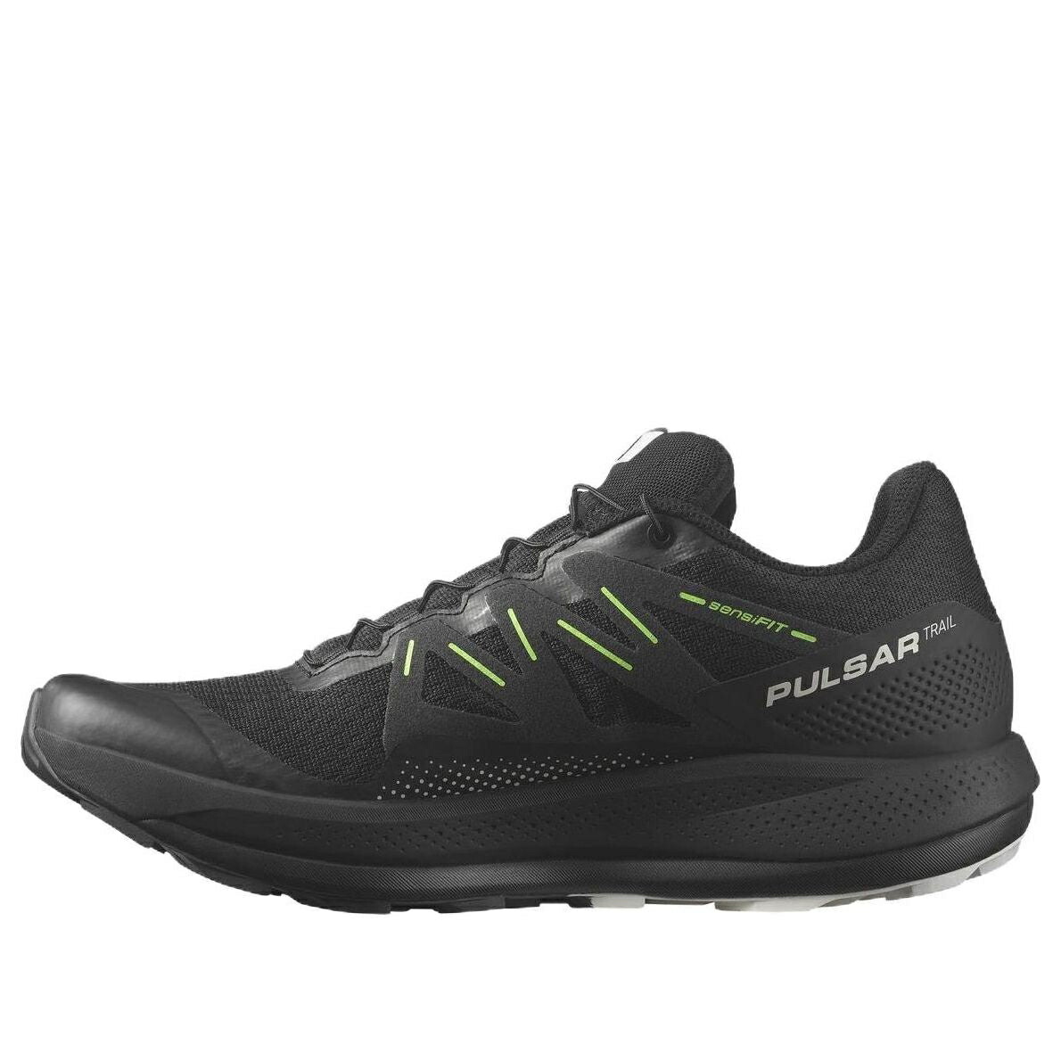 サロモン 黒色 ブラック 緑 グリーン 'BLACK GREEN' スニーカー メンズ SALOMON PULSAR TRAIL 473852 / BLACK GREEN