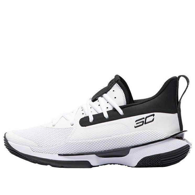 カリー チーム 黒色 ブラック 白色 ホワイト アンダーアーマー WHITE BLACK スニーカー メンズ UNDER ARMOUR UNDER ARMOUR CURRY 7 TEAM 3023838-108 / BLACK WHITE
