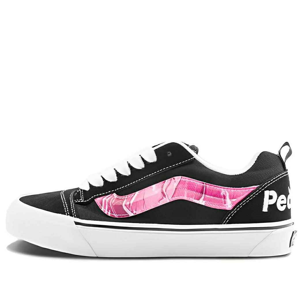 ヴァンズ バンズ 黒色 ブラック ピンク 白色 ホワイト BLACK PINK スニーカー メンズ VANS PEACHES X KNU SCHOOL VN0009QCB9P / BLACK PINK WHITE
