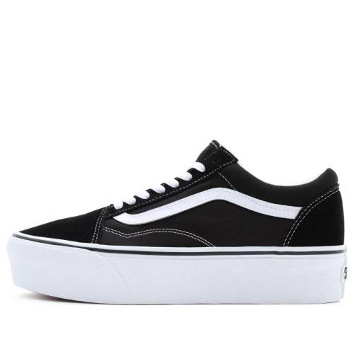 ヴァンズ バンズ 黒色 ブラック 白色 ホワイト オールドスクール BLACK WHITE スニーカー メンズ VANS OLD SKOOL STACKFORM VN0A7Q5M6BT / BLACK TRUE WHITE