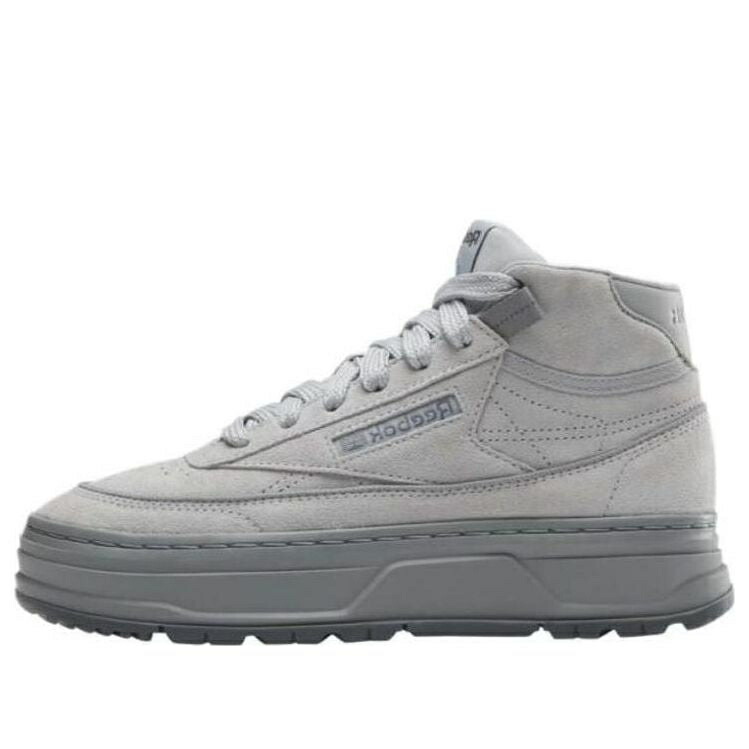 リーボック クラブ ミッド ピュア 灰色 グレー 'PURE GREY' スニーカー レディース REEBOK (WMNS) CLUB C GEO MID 100074482 / PURE GREY PURE GREY PURE GREY|スニケス