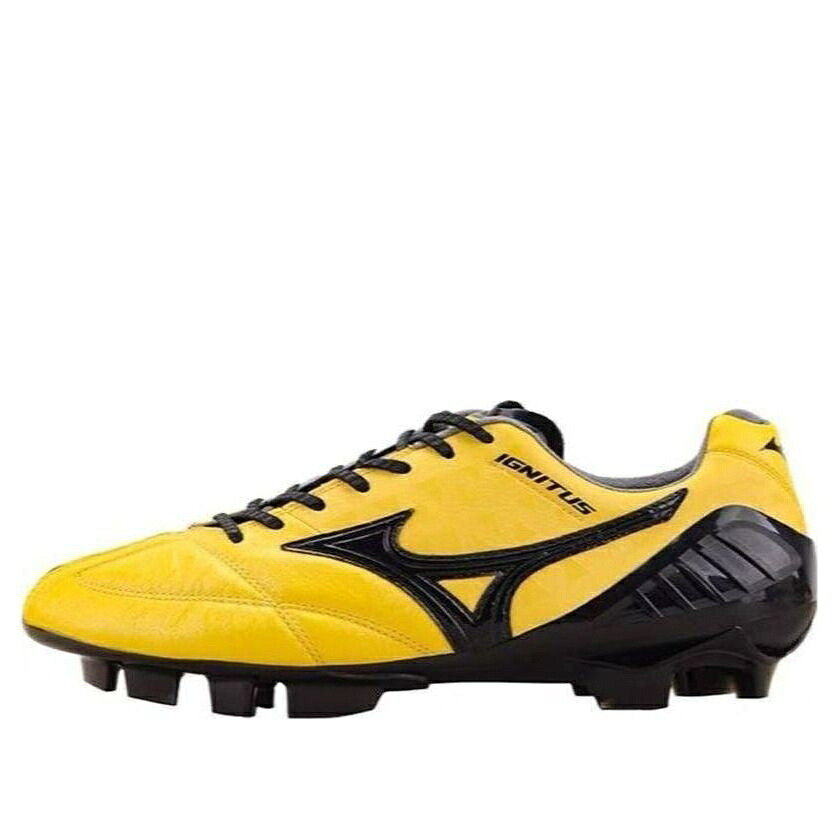 ミズノ 縮くれる ウェイブ 黄味がかった 黄色 黒いこと 黒いこと \u0027YELLOW\u0027 スニーカー メンズ MIZUNO WAVE IGNITUS P1GA224409 / YELLOW BLACK