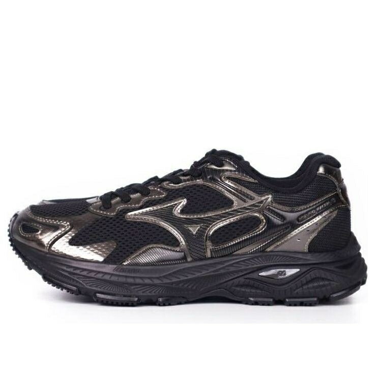 ミズノ 黒色 ブラック 銀色 シルバー BLACK SILVER スニーカー メンズ MIZUNO RACER S D1GH223521 / BLACK SILVER