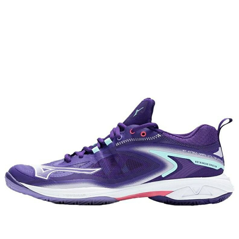 ミズノ ウェーブ ウェイブ 紫 パープル 白色 ホワイト 緑 グリーン PURPLE WHITE スニーカー メンズ MIZUNO WAVE CLAW NEO3 71GA247319 / PURPLE WHITE MINT GREEN