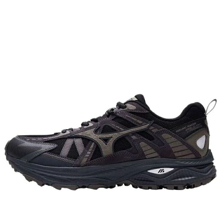 ミズノ 黒色 ブラック 灰色 グレー 'BLACK GREY' スニーカー メンズ MIZUNO RACER TRAIL D1GH223807 / BLACK GREY