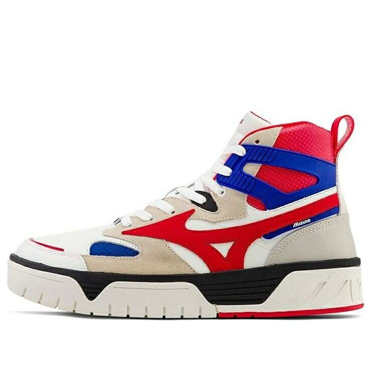 ミズノ コート ミッド 赤 レッド 白色 ホワイト 黒色 ブラック 'WHITE BLACK' スニーカー メンズ MIZUNO COURT CL MID RED D1GH212604 / WHITE RED BLACK