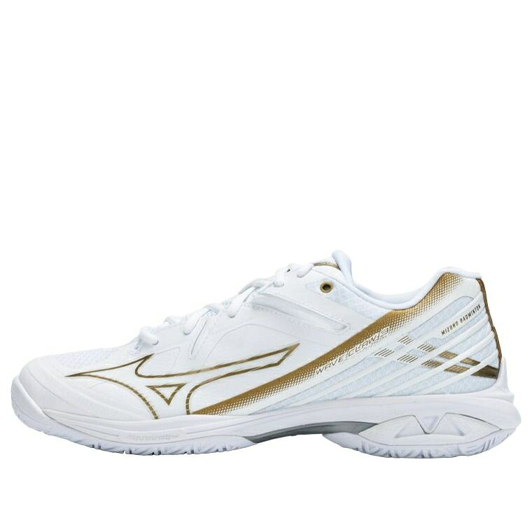 ミズノ ウェーブ ウェイブ 白色 ホワイト ゴールド 'WHITE' スニーカー メンズ MIZUNO WAVE CLAW 3 71GA244341 / WHITE GOLD