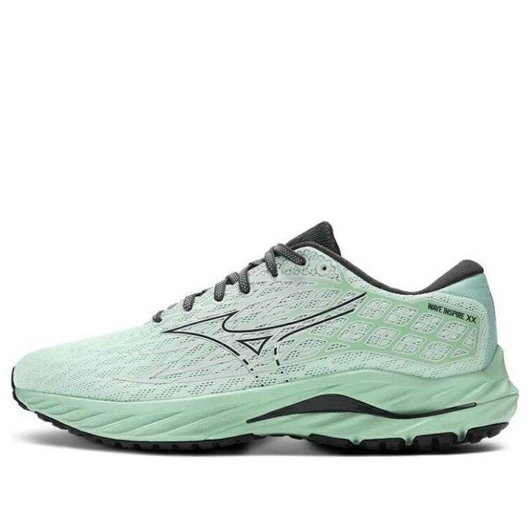 ミズノ ウェーブ ウェイブ 緑 グリーン 黒色 ブラック MINT BLACK スニーカー メンズ MIZUNO WAVE INSPIRE 20 GREEN J1GC244408 / MINT GREEN BLACK