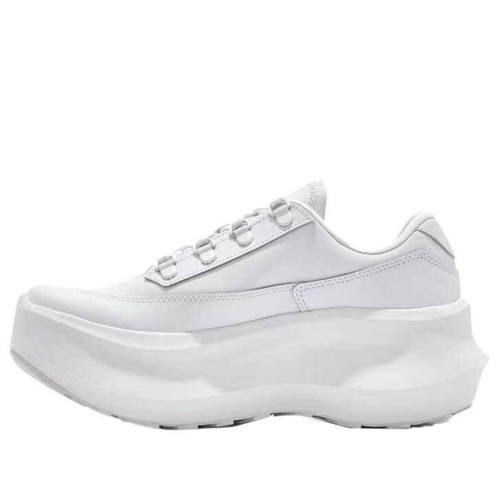 サロモン レザー 白色 ホワイト コムデギャルソン 'WHITE' スニーカー メンズ SALOMON COMME DES GARCONS X SR811 LEATHER PLATFORM 473580 / L47358000 WHITE