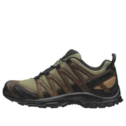 サロモン 労働者階級 なめし革 黒いこと 黒いこと ディープ \u0027DARK BLACK\u0027 スニーカー メンズ SALOMON XA PRO 3D DISTRESSED LEATHER EARTH 477974 / DARK EARTH BLACK DEEP LICHEN