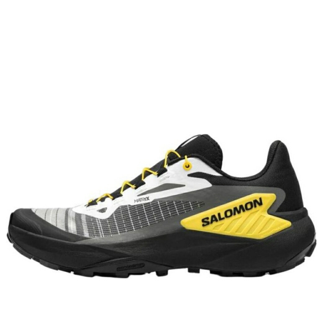 サロモン 黒色 ブラック 黄色 イエロー 'BLACK YELLOW' スニーカー メンズ SALOMON GENESIS 477628 / BLACK YELLOW