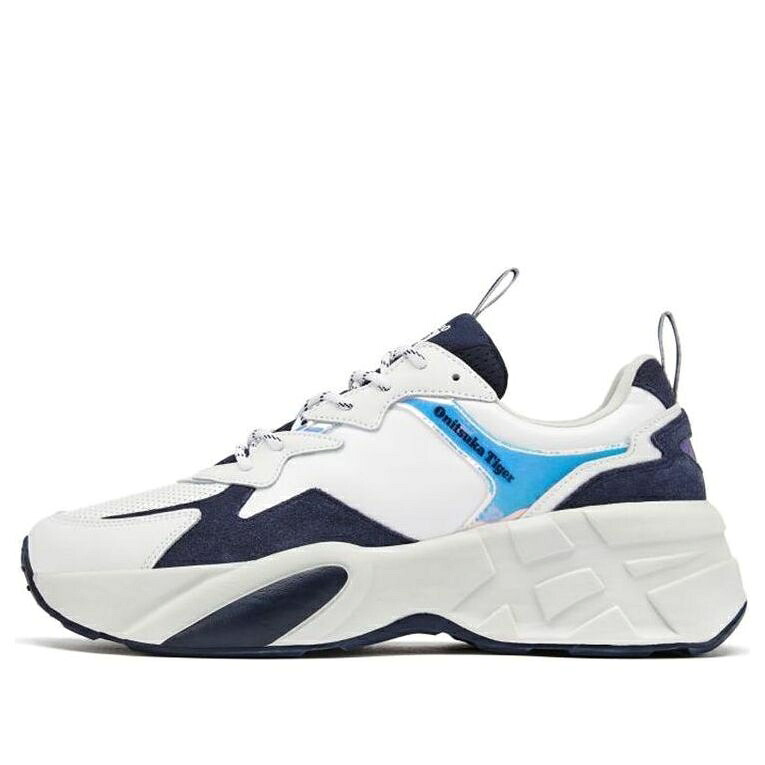 白色 ホワイト 紺色 ネイビー 青色 ブルー スカイ オニツカタイガー 'WHITE NAVY' スニーカー メンズ ONITSUKA TIGER ONITSUKA TIGER PLEAKER 1183B999-100 / WHITE NAVY BLUE SKY BLUE|スニケス