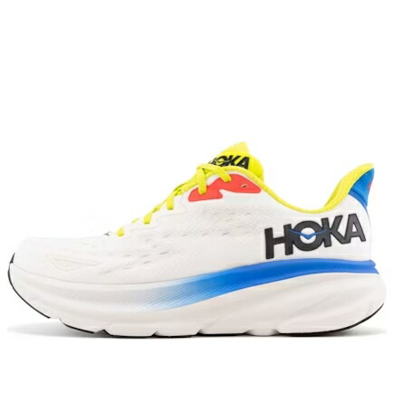 ホカオネオネ 白いこと 白いこと 青碧 青碧 赤 赤いこと \u0027WHITE BLUE\u0027 スニーカー メンズ HOKA ONE ONE HOKA ONE CLIFTON 9 1127895-BVR / WHITE BLUE RED