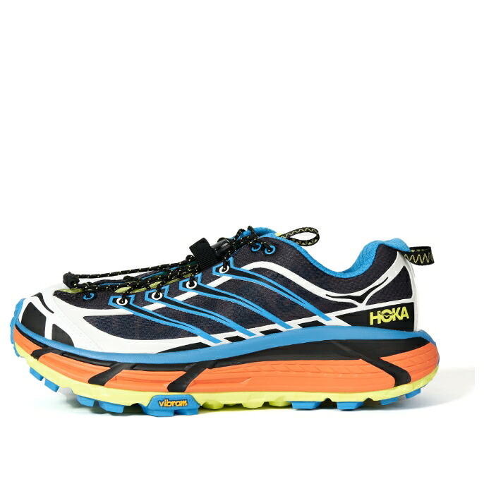 ホカオネオネ 黒いこと 黒いこと 青碧 青碧 橙 オレンジ色 \u0027BLACK BLUE\u0027 スニーカー メンズ HOKA ONE ONE HOKA ONE MAFATE THREE2 DIVA 1141572-BDVB / BLACK DIVA BLUE ORANGE
