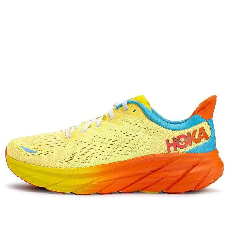 ホカオネオネ 黄味がかった 黄色 橙 オレンジ色 \u0027ORANGE BEIGE\u0027 スニーカー メンズ HOKA ONE ONE HOKA ONE CLIFTON 8 1119393-IMOR / YELLOW ORANGE